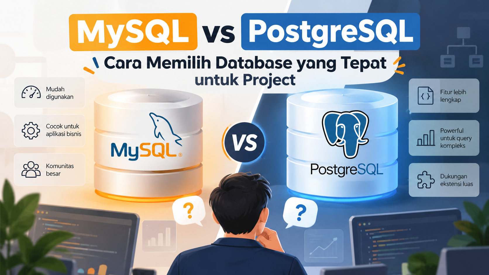 MySQL vs PostgreSQL: Cara Memilih Database yang Tepat untuk Project